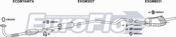 EuroFlo VLAST17D 2015B - Izplūdes gāzu sistēma www.autospares.lv