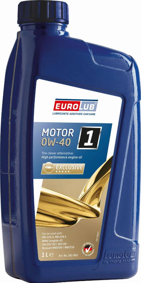 EUROLUB 241001 - Motoreļļa www.autospares.lv