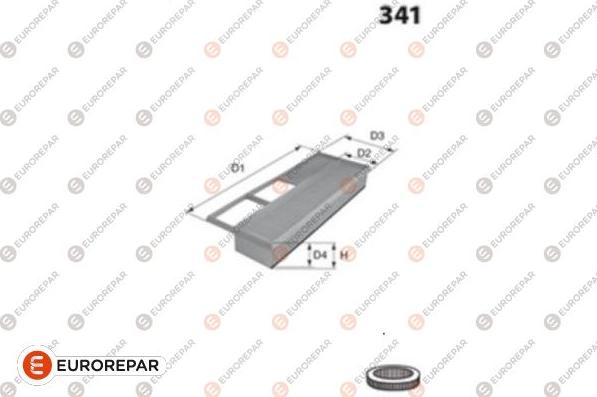 EUROREPAR 1694141680 - Gaisa filtrs www.autospares.lv