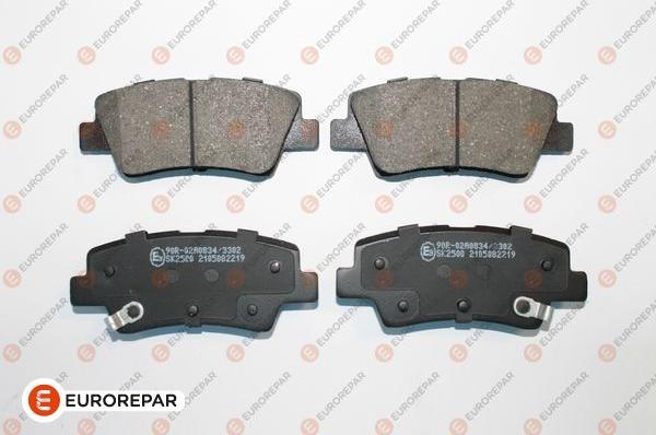 EUROREPAR 1697651480 - Bremžu uzliku kompl., Disku bremzes www.autospares.lv