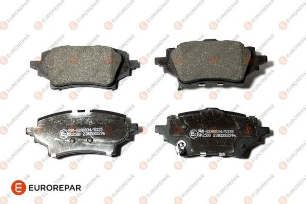 EUROREPAR 1697651680 - Bremžu uzliku kompl., Disku bremzes www.autospares.lv