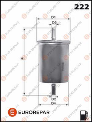 EUROREPAR 1643631580 - Fuel filter www.autospares.lv