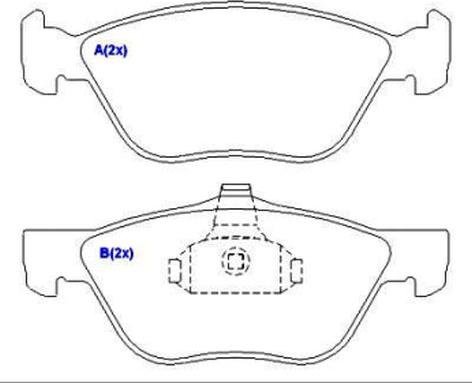 EUROREPAR 1643069980 - Bremžu uzliku kompl., Disku bremzes www.autospares.lv