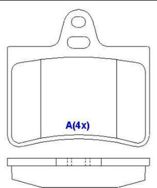 EUROREPAR 1643069080 - Bremžu uzliku kompl., Disku bremzes autospares.lv