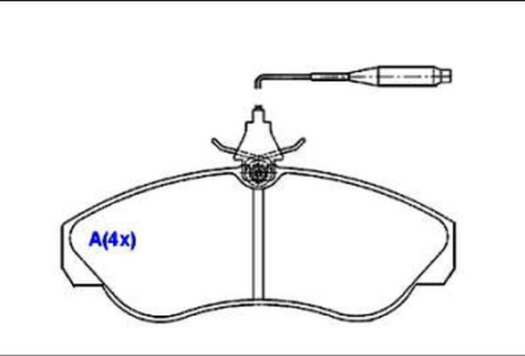 EUROREPAR 1643069380 - Bremžu uzliku kompl., Disku bremzes www.autospares.lv