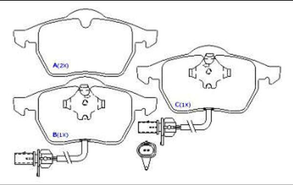 EUROREPAR 1643068180 - Bremžu uzliku kompl., Disku bremzes www.autospares.lv