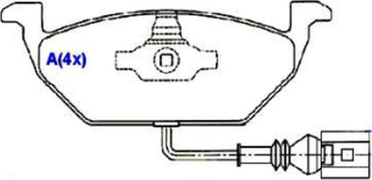 Jurid HQJ2171A - Brake Pad Set, disc brake www.autospares.lv