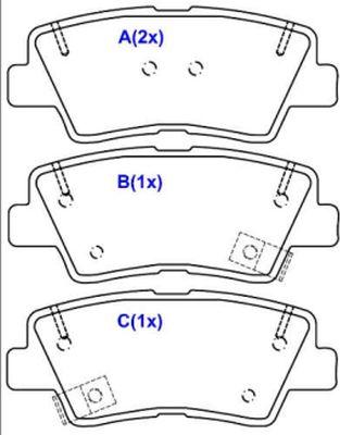 EUROREPAR 1643084880 - Bremžu uzliku kompl., Disku bremzes www.autospares.lv