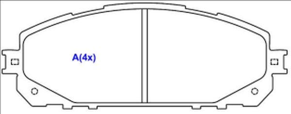 EUROREPAR 1643081780 - Bremžu uzliku kompl., Disku bremzes autospares.lv