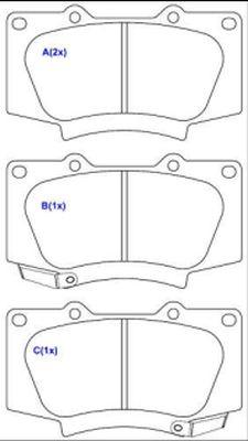 EUROREPAR 1643083280 - Bremžu uzliku kompl., Disku bremzes www.autospares.lv