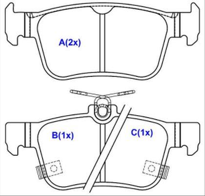 EUROREPAR 1643082680 - Bremžu uzliku kompl., Disku bremzes www.autospares.lv