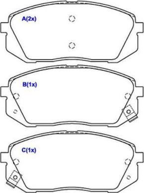 EUROREPAR 1643079080 - Bremžu uzliku kompl., Disku bremzes www.autospares.lv