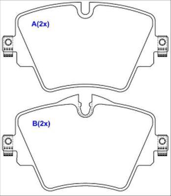 EUROREPAR 1643074980 - Bremžu uzliku kompl., Disku bremzes www.autospares.lv