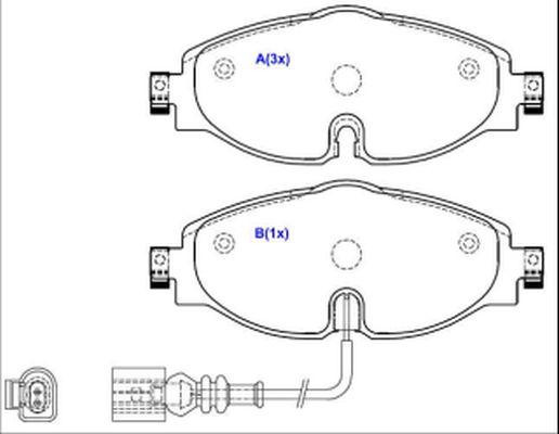 EUROREPAR 1643074480 - Bremžu uzliku kompl., Disku bremzes www.autospares.lv