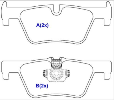 EUROREPAR 1643074880 - Bremžu uzliku kompl., Disku bremzes www.autospares.lv