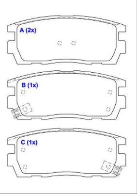 EUROREPAR 1643075180 - Bremžu uzliku kompl., Disku bremzes www.autospares.lv