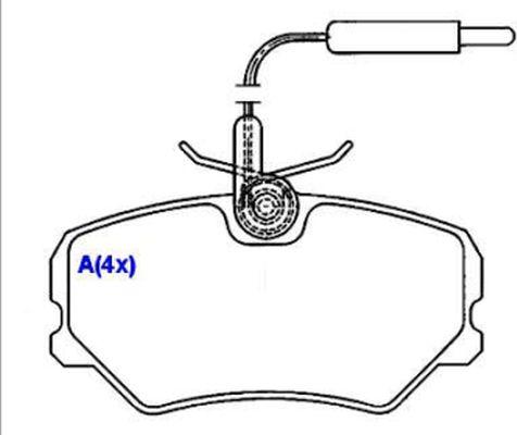 EUROREPAR 1643070580 - Bremžu uzliku kompl., Disku bremzes autospares.lv