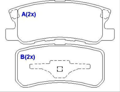 EUROREPAR 1643070380 - Bremžu uzliku kompl., Disku bremzes autospares.lv