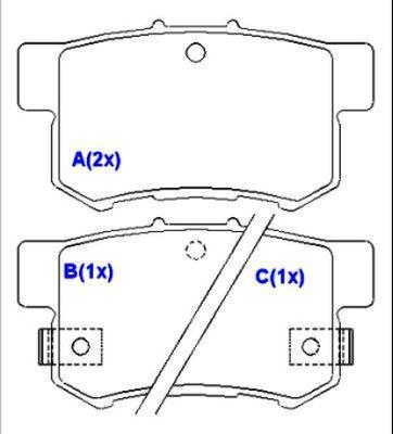 EUROREPAR 1643070280 - Brake Pad Set, disc brake www.autospares.lv