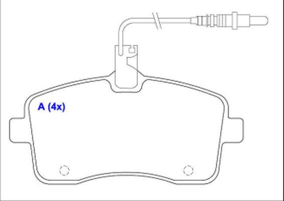 EUROREPAR 1643071180 - Bremžu uzliku kompl., Disku bremzes www.autospares.lv