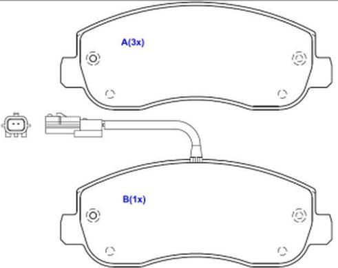 EUROREPAR 1643078480 - Bremžu uzliku kompl., Disku bremzes www.autospares.lv