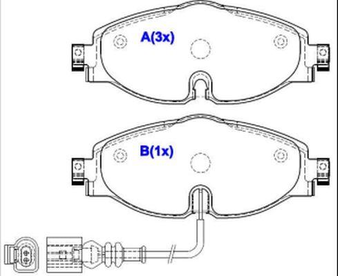 EUROREPAR 1643073280 - Bremžu uzliku kompl., Disku bremzes www.autospares.lv