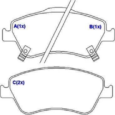 EUROREPAR 1643072480 - Bremžu uzliku kompl., Disku bremzes www.autospares.lv