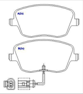 EUROREPAR 1643072680 - Bremžu uzliku kompl., Disku bremzes www.autospares.lv