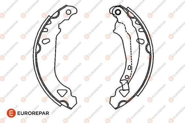 EUROREPAR 1643195080 - Brake Shoe Set www.autospares.lv