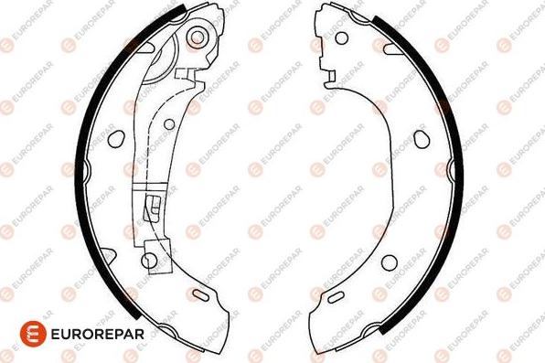 EUROREPAR 1643185780 - Bremžu loku komplekts www.autospares.lv