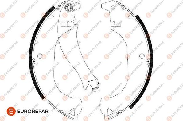 EUROREPAR 1643186980 - Bremžu loku komplekts autospares.lv