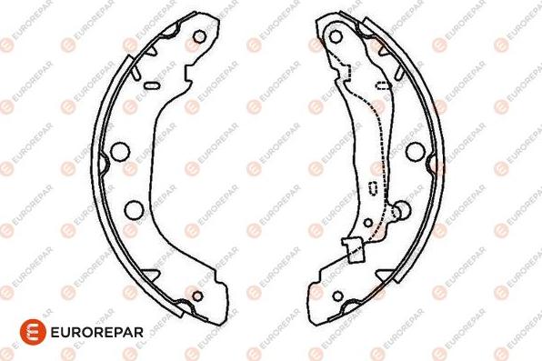 EUROREPAR 1643204580 - Bremžu loku komplekts www.autospares.lv