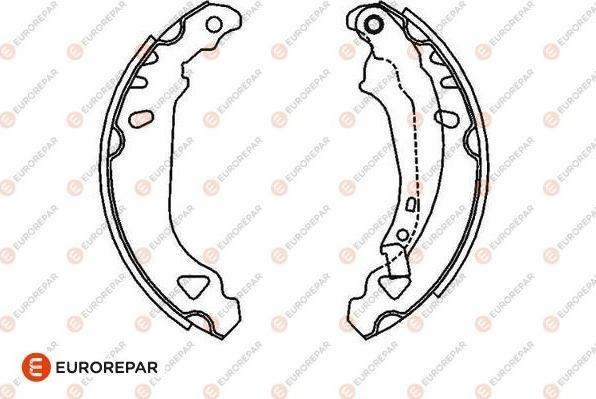 EUROREPAR 1643204280 - Bremžu loku komplekts autospares.lv