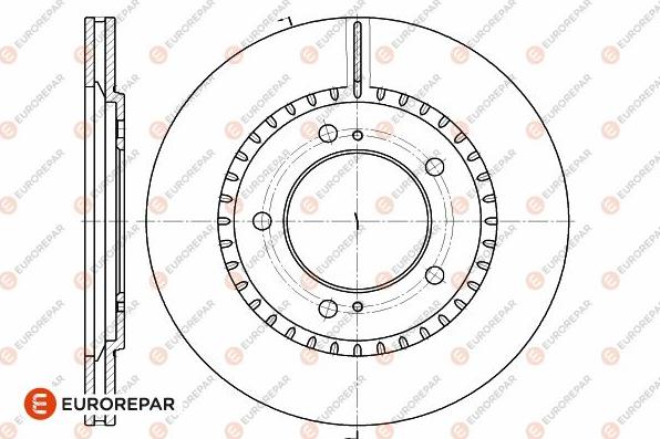 EUROREPAR 1642759180 - Bremžu diski www.autospares.lv