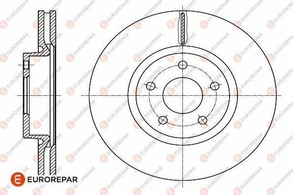 EUROREPAR 1642754080 - Bremžu diski autospares.lv