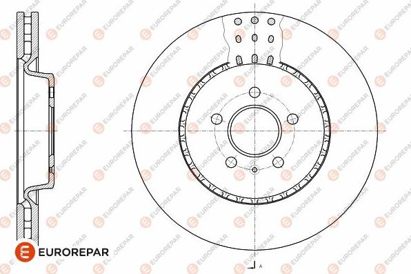 EUROREPAR 1642755180 - Bremžu diski www.autospares.lv