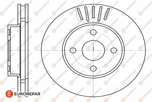 EUROREPAR 1642756880 - Bremžu diski www.autospares.lv