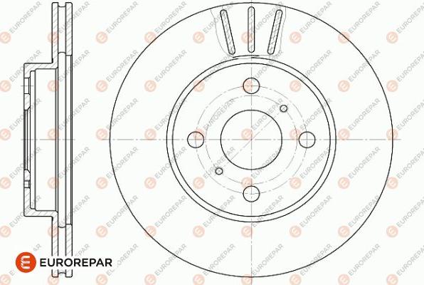 EUROREPAR 1642753180 - Bremžu diski www.autospares.lv