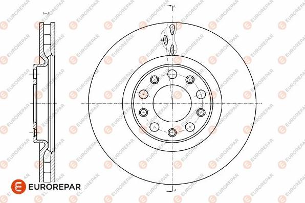 EUROREPAR 1642757280 - Bremžu diski www.autospares.lv