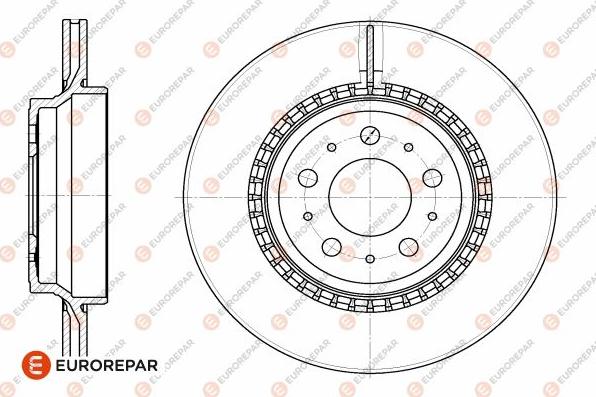 EUROREPAR 1642769780 - Bremžu diski www.autospares.lv