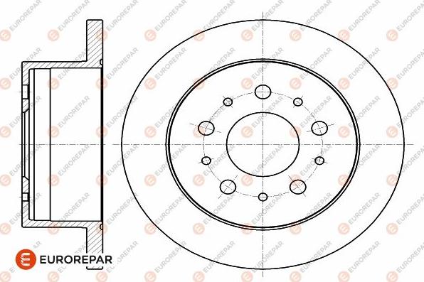 EUROREPAR 1642766680 - Bremžu diski www.autospares.lv