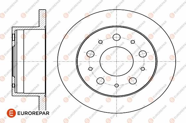 EUROREPAR 1642766780 - Тормозной диск www.autospares.lv