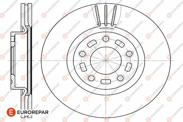 EUROREPAR 1642760180 - Bremžu diski www.autospares.lv