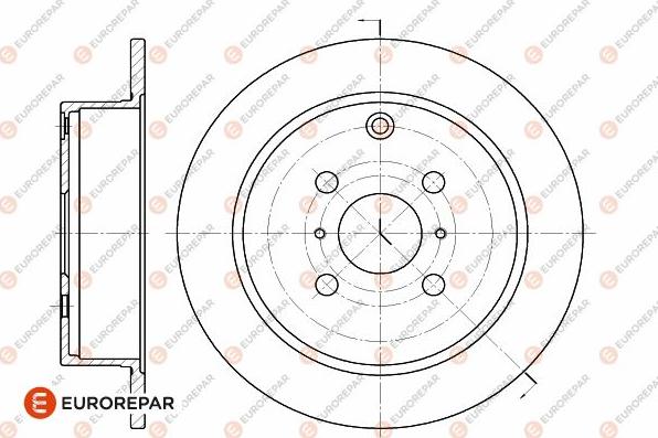 EUROREPAR 1642768380 - Bremžu diski www.autospares.lv