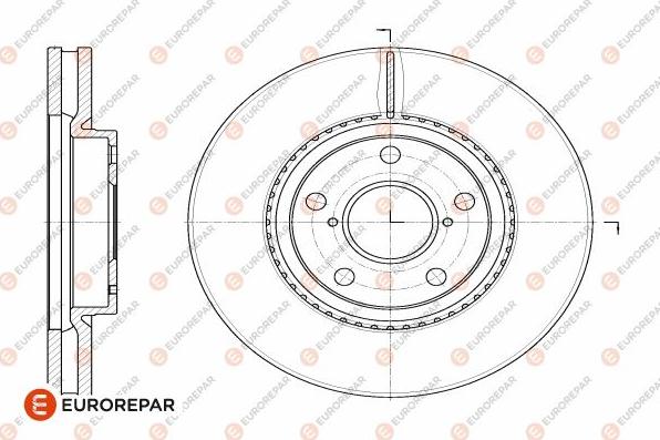 EUROREPAR 1642763780 - Bremžu diski www.autospares.lv