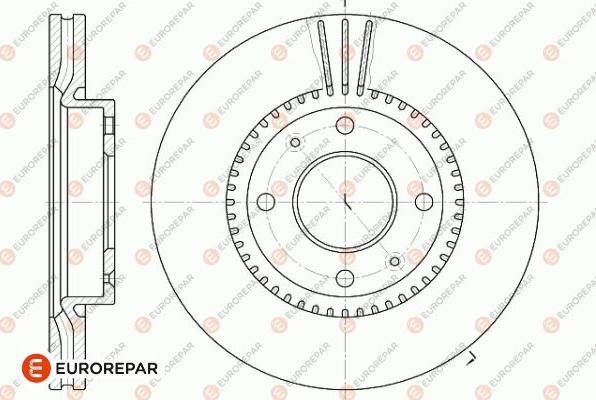 EUROREPAR 1642779180 - Bremžu diski www.autospares.lv