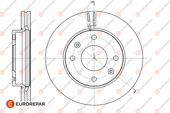 EUROREPAR 1642779280 - Bremžu diski www.autospares.lv