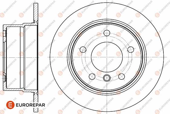 EUROREPAR 1642774280 - Bremžu diski www.autospares.lv