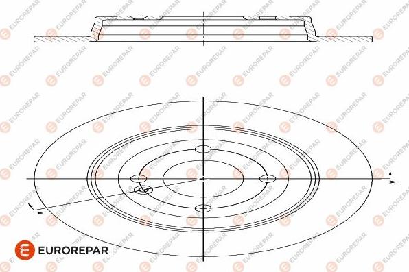 EUROREPAR 1642770080 - Bremžu diski www.autospares.lv