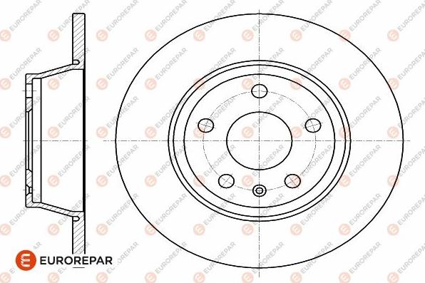 EUROREPAR 1642770180 - Bremžu diski www.autospares.lv